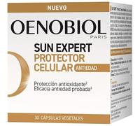 Oenobiol Sun Expert Protecteur cellulaire solaire, bronzage intense et radiant, avec vitamine et extrait de raisin, 1 mois, 30 capsules