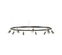 Örsjö Belysning Suspension et applique ronde Starlight Ø100 cm Acier brut