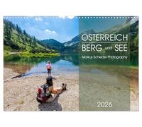 Österreich Berg und See (Wandkalender 2026 DIN A3 quer), CALVENDO Monatskalender: Atemberaubende Landschaften der österreichischen Berge und Seen