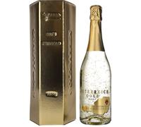 Österreich Gold Bergland Vin Mousseux Fait avec 23 Kl Feuille d'Or en Emballage Cadeau 750 ml