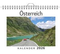 Österreich: (Wandkalender 2026, Kalender DIN A4 quer, Monatskalender im Querformat mit Kalendarium, das perfekte Geschenk)