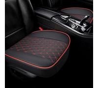 OESUP Housse Sieges Coussin Avant Siège Antidérapant Et Respirant Coussin Siège Conducteur Cuir PU Housse Protection Siège Fournitures D'intérieur De Voiture Housses Siège Voiture(Noir Rouge)