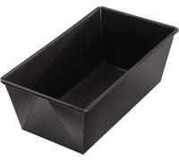 Oetker 20 cm, moule à cake royal avec revêtement anti-adhésif, moule de haute qualité, moule à cake carré (couleur : noir)