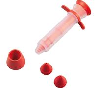 Oetker en silicone Flexxibel Love, avec deux douilles et un support, pour décorer avec du chocolat ou du glaçage, écrire et décorer des pâtisseries, (couleur : blanc/lilas)