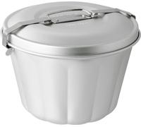 Oetker Moule à bain-marie en aluminium Ø 20 cm BACK-FREUDE CLASSIC, moule à kouglof de haute qualité, moule à pudding pour des créations impressionnantes (couleur : argent)