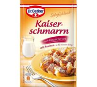 Oetker - Repas sucré - Kaiserschmarrn à la mode classique avec des raisins secs - 165g