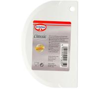 Oetker, spatule en plastique, coupe-pâte de qualité supérieure, racloir pour lisser la pâte - matériau flexible (dimensions approximatives : 12 cm x 7,5 cm)