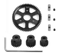 Oeudire Engrenage Droit en métal 3956 avec Ensembles d'engrenages à pignon 15T/17T/19T E- 1/10 pièces(54T)