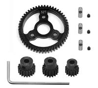 Oeudire Engrenage Droit en métal 3956 avec Ensembles d'engrenages à pignon 15T/17T/19T E- 1/10 pièces(52T)