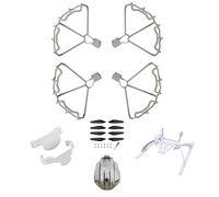 Oeudire Ensembles complets 5 en 1: 2 Paires de Protections d'hélice, de Train d'atterrissage, de Support d'hélice et de Protection d'objectif compatibles avec Les Accessoires Mavic 3 Pro
