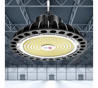 öuesen Lampe LED Industrielle UFO 200W 28000LM Blanc Froid IP65 Eclairage LED d'Atelier 21000LM Floodlight Projecteur Exterieur pour Garage Usine Atelier Gymnase 28x28x14.5 cm