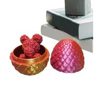 Oeuf de cerf-volant 3D - Jouets d'ours roses imprimés, figurines d'animaux 3D | Remplissage de panier de Pâques, décoration de maison, jouet inquiétant relaxant pour les amateurs de filles, articles D