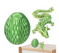 Oeuf De Dragon avec Dragon À L’intérieur, Œuf De Dragon Imprimé en 3D - Jouet Fidget Drôle Réaliste - Jouet Fidget Animal Mignon, Décoration De Bureau pour Tableaux De Bord De Voiture, Salons