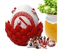 Oeuf De Dragon Imprimé en 3D avec Ailes - Petit Articulé À Manipuler avec Jouet Inclus | Œuf Imprimé en 3D - Idéal pour Anniversaires Maison Voiture