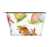 Oeuf De Lapin De Pâques Aquarelle, Trousse de Toilette Trousse de Maquillage Sac à cosmétiques Trousse de Toilette de Voyage Portable