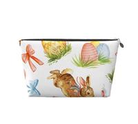 Oeuf De Lapin De Pâques Aquarelle, Trousse de Toilette Trousse de Maquillage Sac à cosmétiques Trousse de Toilette de Voyage Portable