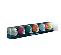 Satisfyer Œufs masturbateurs Eggcited Pack 6 – TPE hydro-actif, Riffle, sans lubrifiant