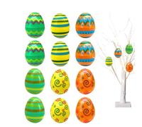 Oeuf De Pâques Vides, Coquilles D'oeufs De Pâques, Vide Easter Easter Caske Easter Eggancia Partie De Pâques Chasse 12 Pièces, Panier Assortiment De Remplissage De Coquilles Vides