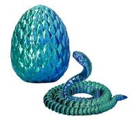 Oeuf De Serpent 3D Oeuf D'Engrenage Imprimé En 3D Avec Serpent À L'Intérieur Articulations Du Corps Complet Du Serpent Imprimé En 3D Mobiles Jouet Serpent Flexible Pour La Décoration De La Maison