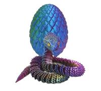 Oeuf de Serpent imprimé en 3D - Animaux imprimés en 3D Mignons | Dragon Egg Fidget Toys, Jouet de mobilité articulaire pour et Adultes | Décor de Bureau à Domicile exécutif, décoration de Bure