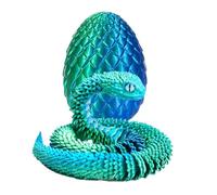 Oeuf de Serpent imprimé en 3D - Animaux imprimés en 3D Mignons | Dragon Egg Fidget Toys, Jouet de mobilité articulaire pour et Adultes | Décor de Bureau à Domicile exécutif, décoration de Bure