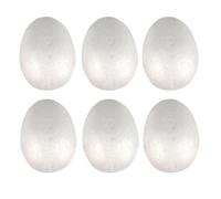 Oeuf en polystyrène 4,5 x 7 cm Lot de 6 pièces