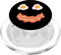 Oeuf et Bacon Oeuf et Bacon Face Brunch Eggs and Bacon PopSockets PopGrip pour MagSafe