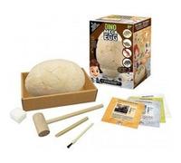 Oeuf Geant 4 Dinosaures a deterrer avec outils fouille - Mega oeuf 20 cm en platre - Puzzles dino - Kit Excavation archeologie