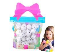 Oeuf tacheté coloré de Pâques - œufs mousse mouchetés | Décorations des œufs de Pâques | 18x œufs de mousse de Pâques colorés | Joyeuses décorations de Pâques Toys multicolores pour adultes, garçons,