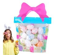Oeuf tacheté coloré de Pâques - œufs mousse mouchetés | Décorations des œufs de Pâques | 18x œufs de mousse de Pâques colorés | Joyeuses décorations de Pâques Toys multicolores pour adultes, garçons,