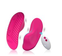 Oeuf Vibrant avec Télécommande sans Fil - Vibromasseur Point G & Clitoridien Invisible - 10 Modes de Vibration Puissants - Silicone Médical & Étanche - Sextoy Discret pour Femme & Couple - Rose