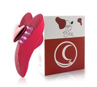 Oeuf Vibrant Connecté avec App & Télécommande - Vibromasseur Invisible pour Femme & Couple - 10 Modes de Vibration - Silicone Médical & Étanche IPX7 - Sextoy de Voyage Discret - Rouge