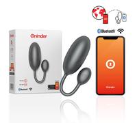 Oeuf Vibrant Connecté Bluetooth Tokyo noir 7,5 x 3,2 cm Couple - ONINDER