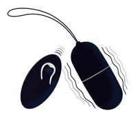 Oeuf Vibrant Flippy I avec Télécommande Noir