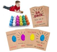 Oeufs à couver de dinosaures - 4,5 × 3 pouces, paquet de 24 œufs de croissance de dinosaures | Oeuf de dinosaure à croissance magique qui éclot dans l'eau, œufs de dinosaure de Pâques, saint-valentin,