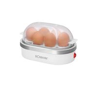 Bomann EK 5022 CB 6 œufs 400 W Argent, Transparent, Blanc