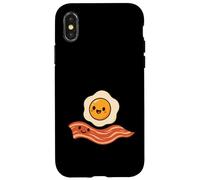 Oeufs de Bacon Mignon Tapis drôle Petit déjeuner Coque pour iPhone X/XS