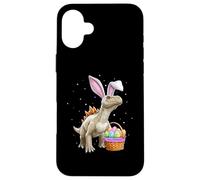 Oeufs de Lapin Dinosaure stégosaure Oreilles de Lapin Mignon Printemps Coque pour iPhone 16 Plus