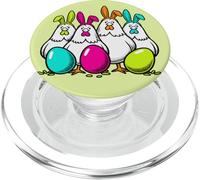 Oeufs de Pâques Amusants avec Dessins animés colorés PopSockets PopGrip pour MagSafe