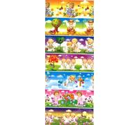 Oeufs de Pâques couleur. Dingue. Anges. Pour les petites filles. N ° 18 suffit pour 7 œufs