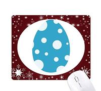 oeufs de pâques de religion festival des taches tapis de souris en hiver flocon de neige