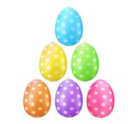 Oeufs de Pâques gonflables - 6 pièces décoration de fête | Décoration de jardin | pour pelouse, jardin, porche, patio, centre commercial, fête, activités scolaires