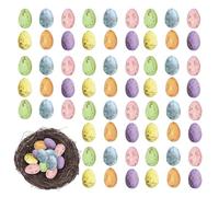 Oeufs de Pâques,Oeufs marbrés de Pâques - 100 petits œufs artificiels Décoration de Pâques | Décoration de fête pour oiseaux de jardin, oeufs d'oiseaux artificiels pour m