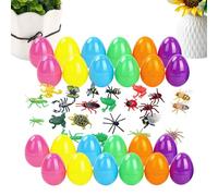 Oeufs de Pâques pré-remplis - Jouets surprise de 5 cm, cadeaux d'apprentissage | Remplisseurs d'œufs interactifs colorés, prêts à plusieurs occasions, pour les vacances de printemps, pour ga