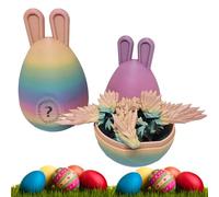 Oeufs de Pâques pré-remplis - Oeuf de dragon imprimé en | Oeuf de dragon en peluche jouet - Faveurs de fête de Pâques, petit dragon imprimé en dans l’œuf pour la chasse aux œufs pour, re