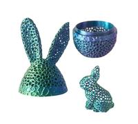 Oeufs de Pâques préremplis avec des jouets, œufs de lapin de Pâques,Décorations de table avec des œufs de Pâques | Figurines de collection Jouets imprimés dans, Oeufs de lapin vides Décorations