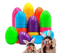 Oeufs de Pâques - PVC 2,36 x 1,57 pouces | Jouets pour œufs de paşqua remplissables 50 pièces, jouets en coquille pour œufs de Pâques, couleurs assorties | Fête de Pâques et chasse aux œufs de Rasqua