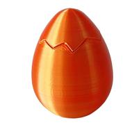 Oeufs de Pâques vides, jouet imprimé en 3D | Œufs colorés à fond rebondissant imprimés en 3D | Fournitures de fêtes à thème de pâques, décoration de table de maison de vacances, petits œufs pour bonbo