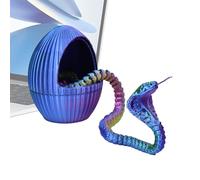 Oeufs de serpent, oeuf de serpent imprimé en | Mignon œuf animal | Jouet flexible du bureau exécutif de l'œuf de serpent du jouet agité des œufs du serpent
