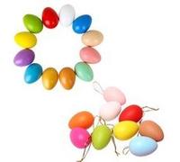 Oeufs de simulation résurrection peints pour enfants 6cm / 12pcs - multicolore Multicolore G